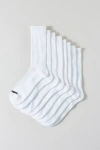 Timberland Performance Cushioned Crew Sock 4-pack In White, Men's At Urban Outfitters In White