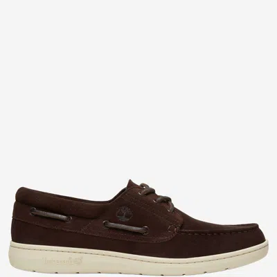 Timberland Pier Portofino Leather Loafers In Brown