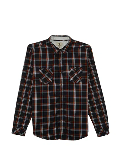 Timberland Plaid Long-sleeve Shirt In Multi