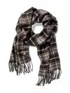 Timberland Plaid-pattern Fringed Scarf In Multi