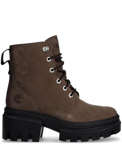 Timberland Platform Ankle Boots In Braun