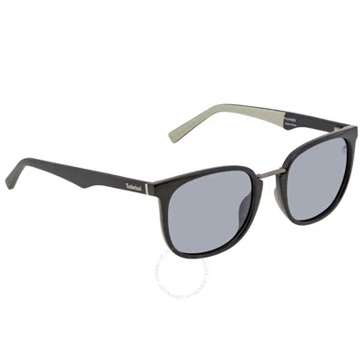 Timberland Polarized Smoke Rectangular Men's Sunglasses Tb9175 01d 54 In Black
