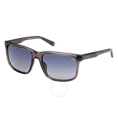 Timberland Polarized Smoke Square Men's Sunglasses Tb00037 20d 59