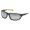 Timberland Polarized Smoke Wrap Men's Sunglasses Tb00035 20d 67
