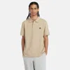 Timberland Polo Man  Tb0a2dje - Sleeve Stretch Polo Dh41 Lemon Pepper In Animal Print