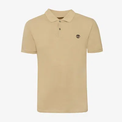 Timberland Polo Man  Tb0a2dje - Sleeve Stretch Polo Dh41 Lemon Pepper In Sand