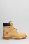 Timberland Prem 6 In Lace Combat Boots In Beige Nubuck In Multi