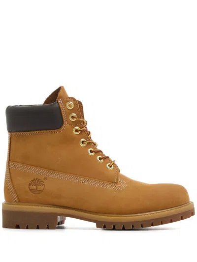 Timberland Prem 6 In Lace Waterproof Boot Shoes In Yellow