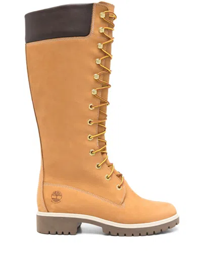Timberland 14-inch Premium Lace-up Waterproof Boot In Wheat