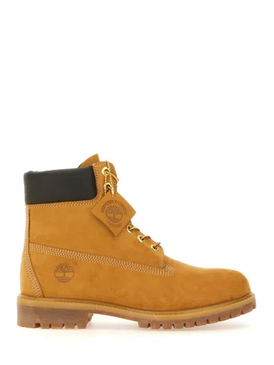 Timberland " Premium 6 Inch Lace Up Waterproof" Boot In Orange