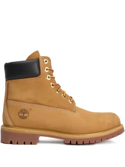 Timberland " Premium 6 Inch Lace Up Waterproof" Boot Shoes In Brown