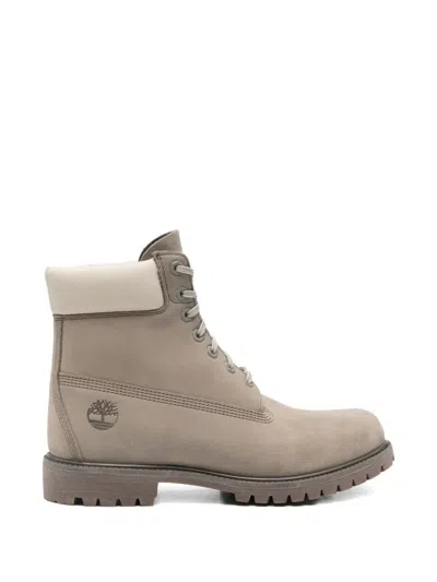 Timberland Premium 6 Inch Lace Up Waterproof Boots In Gray