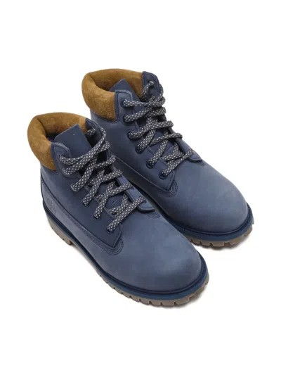 Timberland Kids' Premium 6-inch Waterproof Ankle Boots In Blue