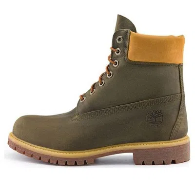 Timberland Premium 6 Inch Waterproof Boot 'olive Green Yellow'