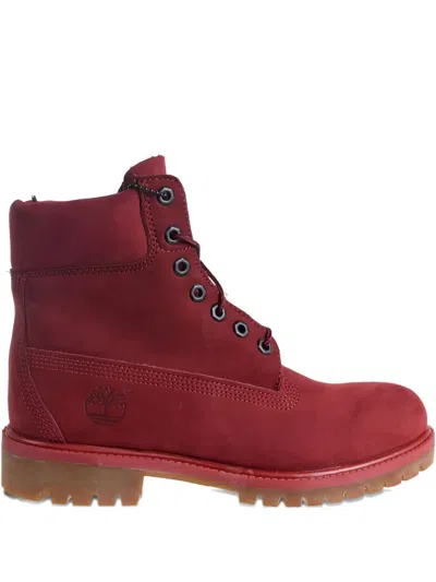 Timberland Premium 6" Waterproof Boots In Red