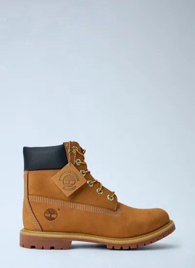 Timberland Premium 6-inch Lace Up Waterproof Boots In Brown