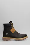 Timberland Premium 6lace Combat Boots In Brown
