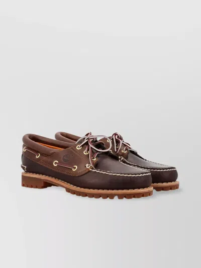 Timberland Mens  Authentics 3-eye Boat Shoe In Brown