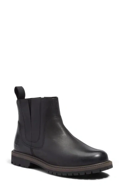 Timberland Premium Mid Chelsea Boot In Black