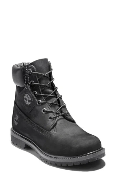 Timberland Premium 6 Inch Lace Up Waterproof Boot Black Shoes