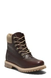 Timberland Premium Waterproof Boot In Burgundy Full Grain