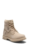 Timberland Premium Waterproof Boot In Light Beige Nubuck