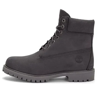 Timberland Premium Waterproof Boots 'dark Grey Nubuck' In Gray