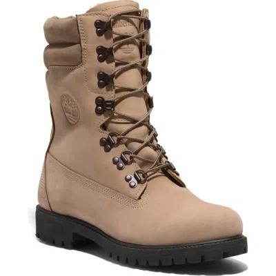Timberland Premium Waterproof Primaloft® Insulated Super Boot In Medium Beige Nubuck