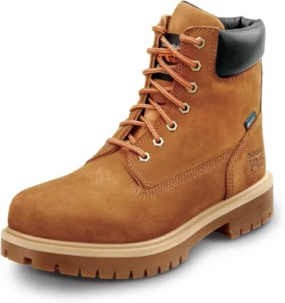 Pre-owned Timberland Pro 6in Direct Attach Men's Steel Toe Maxtrax Slip-resistant Work... In Cinnamon
