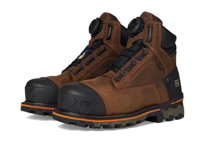 Timberland Pro Boondock Boa 6 Inch Composite Safety Toe Waterproof Puncture Resistant In Brown