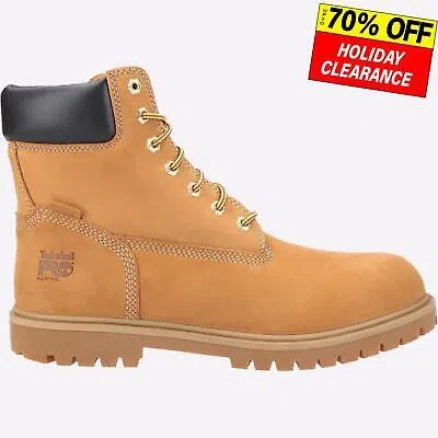 Pre-owned Timberland Pro Iconic Mens Safety Protective Steel Toe Work Boots Wheat In Brown
