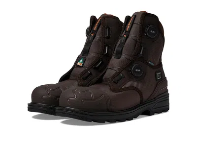 Timberland Pro Magnitude Boa 8 Inch Composite Safety Toe Waterproof Puncture Resistant In Brown