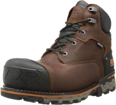 Pre-owned Timberland Pro Men's Boondock 6 Inch Composite Safety Toe Insulated... In Brown