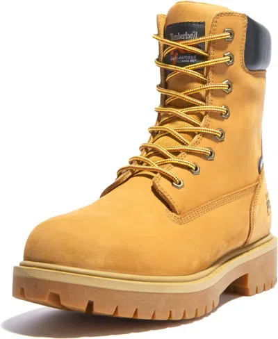Pre-owned Timberland Pro Men's Direct Attach 8 Inch Steel Safety Toe Waterproof Insulated In Wheat