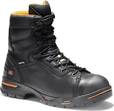 Pre-owned Timberland Pro Men's Endurance 8" Pr Work Boot In Black