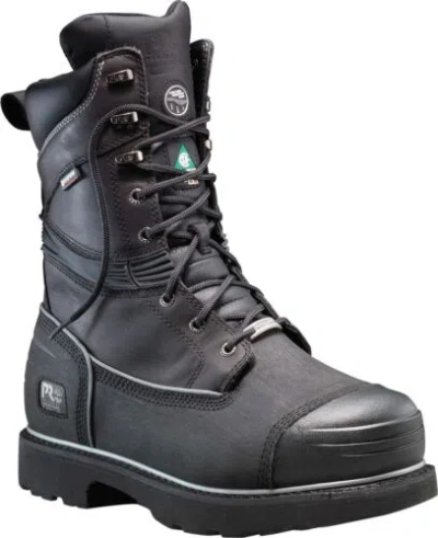 Pre-owned Timberland Pro Men's Gravel Pit 10" Steel Toe Waterproof Boot Industrial Work In Black