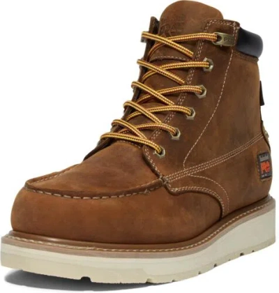 Pre-owned Timberland Pro Men's Gridworks 6 Inch Soft Toe Waterproof Industrial Work... In Brown