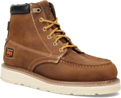 Pre-owned Timberland Pro Men's Gridworks 6" Soft Toe Eh Industrial And Construction... In Golden Brown