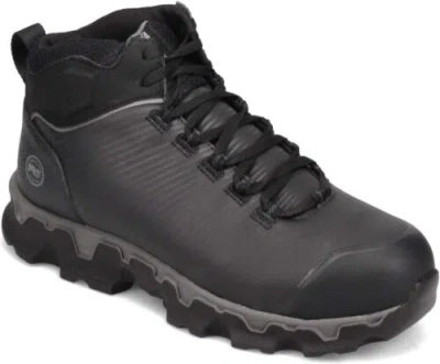 Pre-owned Timberland Pro Men's Powertrain Sport Mid Alloy Safety Toe Electrical Hazard... In Black/grey