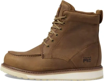 Pre-owned Timberland Pro Men's Pro Wedge 6 Inch Soft Toe Industrial Work Boot In Coconut