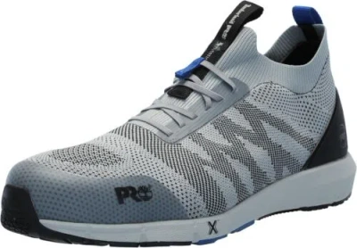 Pre-owned Timberland Pro Men's Radius Knit Composite Safety Toe Industrial Athletic... In Grey/blue 2