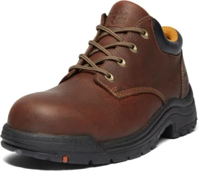 Pre-owned Timberland Pro Men's Titan Oxford Soft Toe Industrial Work Shoe In Haystack Brown - 2024 New