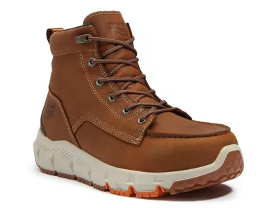Timberland Pro Tempe 6" Alloy Toe Work Boot In Brown