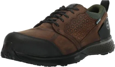 Pre-owned Timberland Pro Timberland Men's Reaxion Composite Safety Toe Waterproof Nt Wp In Brown