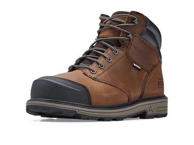 Timberland Pro Titan Tasker 6 Inch Alloy Safety Toe Waterproof Industrial Work Boots In Brown
