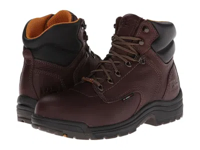 Timberland Pro Titan(r) Waterproof 6 Alloy Safety Toe Men's Work Lace-up Boots Dark Mocha Full-grain Leather: 7 D - In Brown