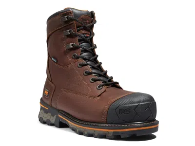 Timberland Pro Wide Width Boondock 8" Waterproof Work Boot In Brown