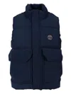 Timberland Quilted Flap-pockets Gilet In Blue