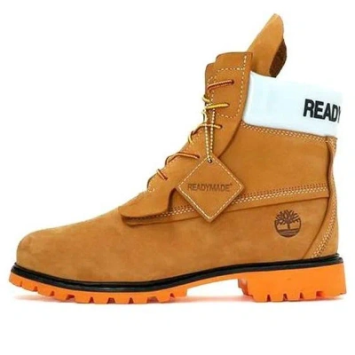 Timberland Readymade X  6 Inch Premium Boots 'yellow' In Brown