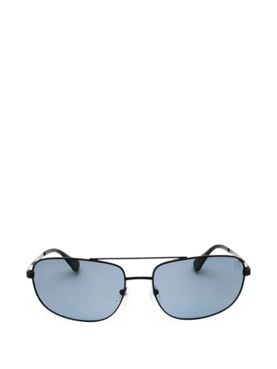 Timberland Rectangle-frame Metal Sunglasses In Blue